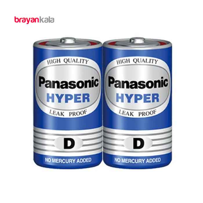 عکس اصلی باتری سایز بزرگ پاناسونیک Hyper D 1.5V بسته 2 عددی